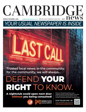 Cover of Cambridge News