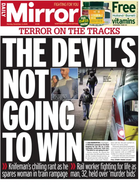 Cover of Daily Mirror (Northern Ireland)