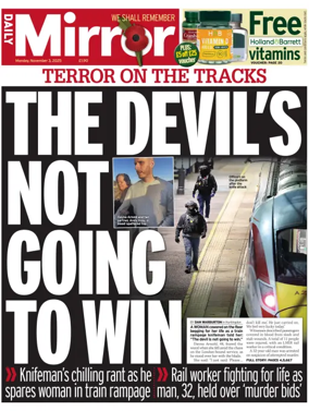 Cover of Daily Mirror