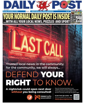 Cover of Daily Post (North Wales)