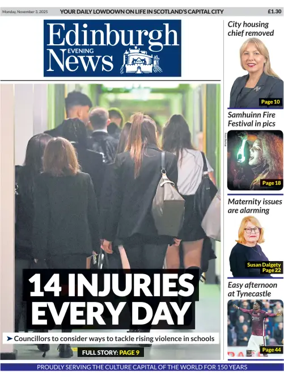 Cover of Edinburgh Evening News