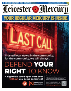 Cover of Leicester Mercury