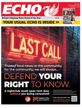 Cover of Liverpool Echo