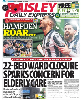 Cover of Paisley Daily Express