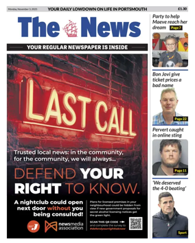 Cover of Portsmouth News