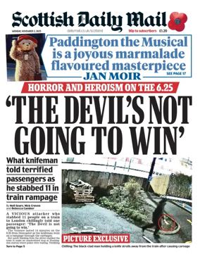 Cover of Scottish Daily Mail