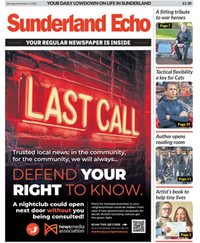 Cover of Sunderland Echo
