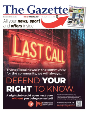 Cover of Teesside Evening Gazette