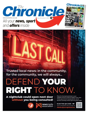 Cover of The Chronicle (South Tyneside and Durham)