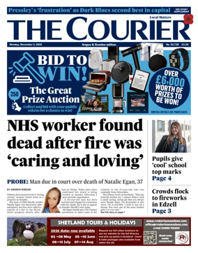 Cover of The Courier & Advertiser (Angus and The Mearns Edition)