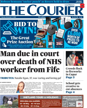 Cover of The Courier & Advertiser (Fife Edition)