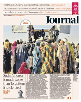 Cover of The Guardian e-paper Journal