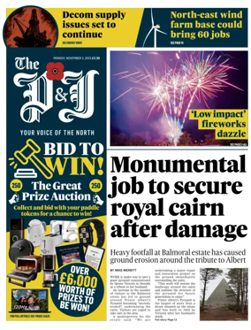 Cover of The Press and Journal (Aberdeenshire)