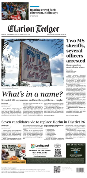 Cover of Clarion Ledger