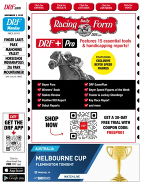 Cover of Daily Racing Form National Digital Edition