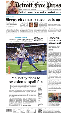 Cover of Detroit Free Press