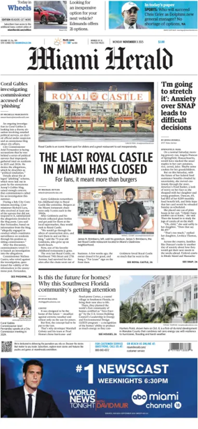 Cover of Miami Herald