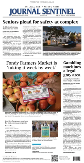 Cover of Milwaukee Journal Sentinel