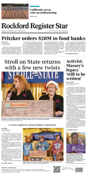 Cover of Rockford Register Star