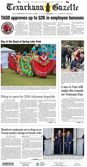 Cover of Texarkana Gazette