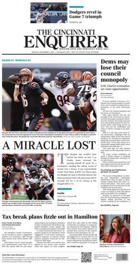 Cover of The Cincinnati Enquirer