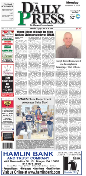 Cover of The Daily Press