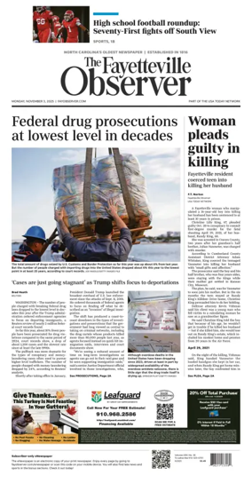 Cover of The Fayetteville Observer