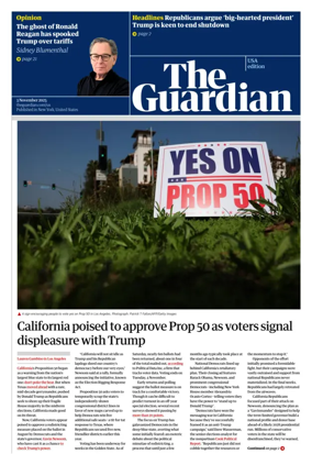 Cover of The Guardian (USA)