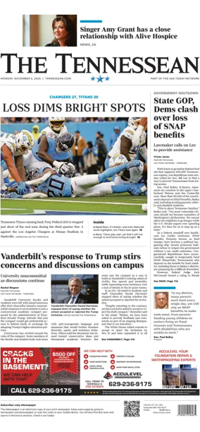 Cover of The Tennessean