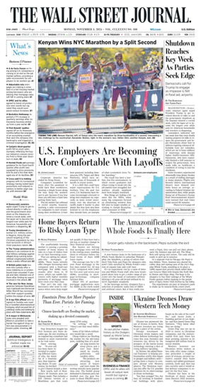 Cover of The Wall Street Journal