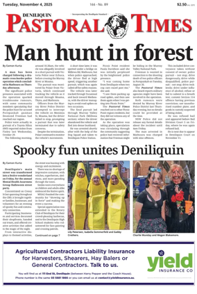 Cover of Deniliquin Pastoral Times