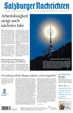 Cover of Salzburger Nachrichten