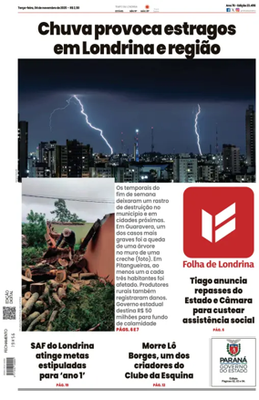 Cover of Folha de Londrina