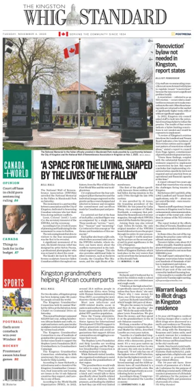 Cover of Kingston Whig-Standard