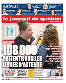 Cover of Le Journal de Quebec