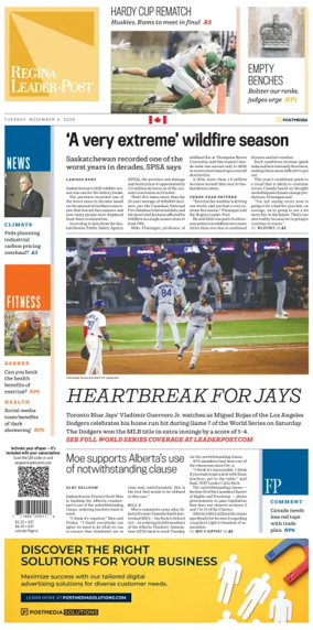 Cover of Regina Leader-Post