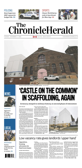 Cover of The Chronicle Herald (Provincial)