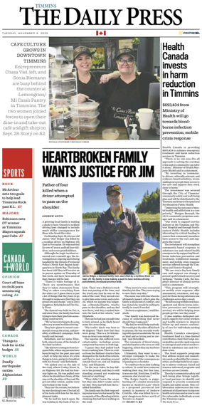 Cover of The Daily Press (Timmins)