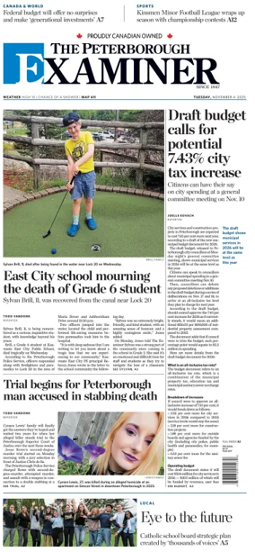 Cover of The Peterborough Examiner