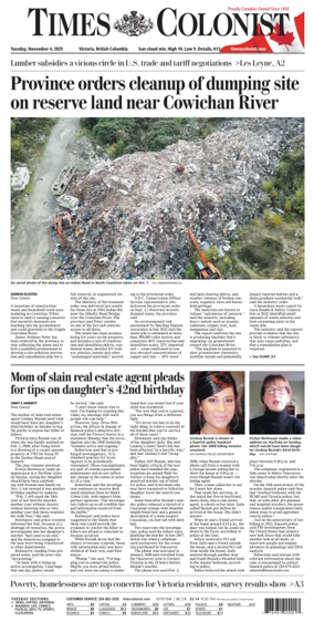 Cover of Times Colonist