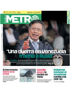 Cover of Publimetro Colombia