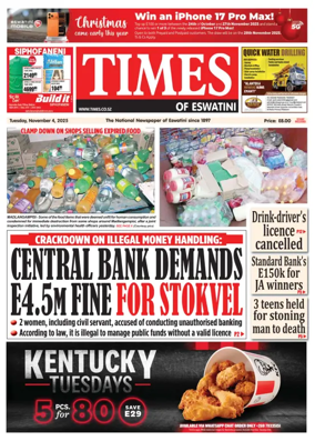 Cover of Times of Eswatini