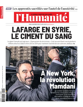 Cover of L'HUMANITE