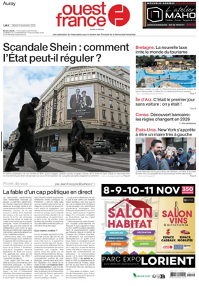 Cover of Ouest France (Auray)