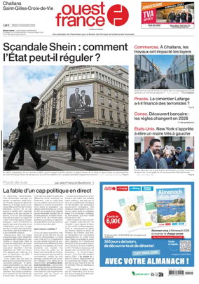 Cover of Ouest France (Challans / Saint-Gilles-Croix-de-Vie)