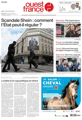 Cover of Ouest France (Cholet)