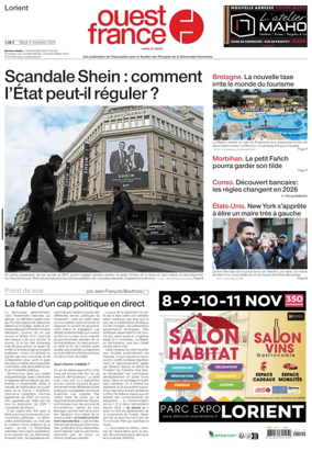 Cover of Ouest France (Lorient)