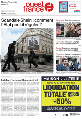 Cover of Ouest France (Nantes / Nord-Loire)