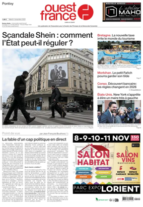 Cover of Ouest France (Pontivy)