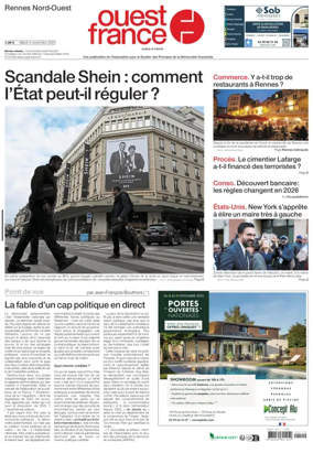 Cover of Ouest France (Rennes Nord)